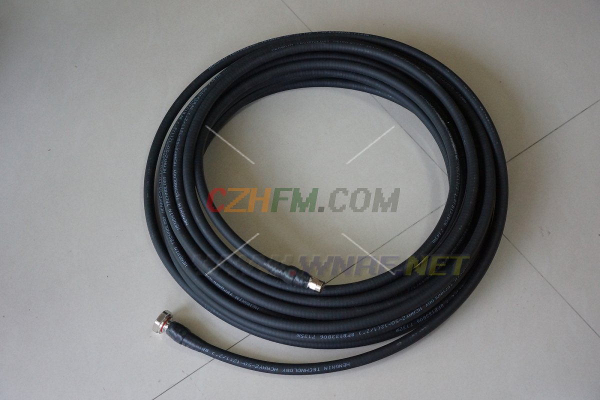 (imagen para) Cable coaxial helicoidal 50-12 (1∕2') de 30 metros con conector DIN(L29)+N(L16) - Pinche Imagen para Cerrar