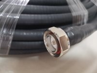 (image for) 20 meters 50-12 (1∕2') helix coaxial cable with L29 DIN+DIN connector