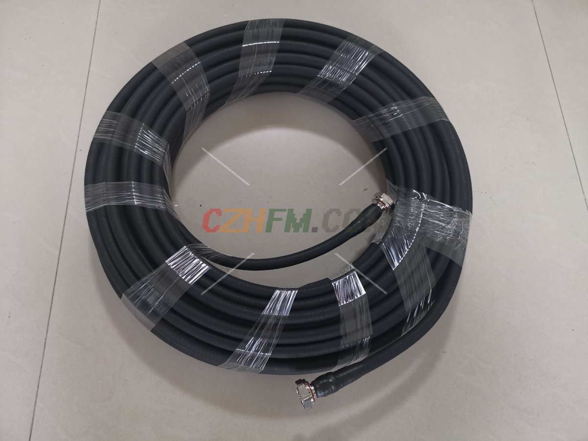 (imagen para) Cable coaxial helicoidal 50-12 (1∕2') de 30 metros con conector L29 DIN+DIN - Pinche Imagen para Cerrar
