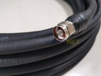 (imagen para) Cable coaxial helicoidal 50-12 (1∕2') de 30 metros con conector L16 NJ+NJ