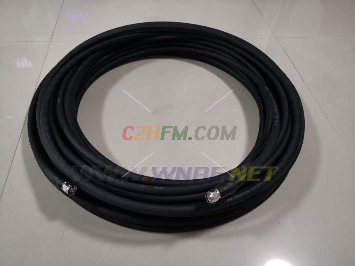(imagen para) Cable coaxial helicoidal 50-12 (1∕2') de 20 metros con conector L16 NJ+NJ - Pinche Imagen para Cerrar