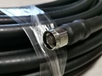 (imagen para) Cable coaxial helicoidal 50-12 (1∕2') de 50 metros con conector L16 NJ+NJ