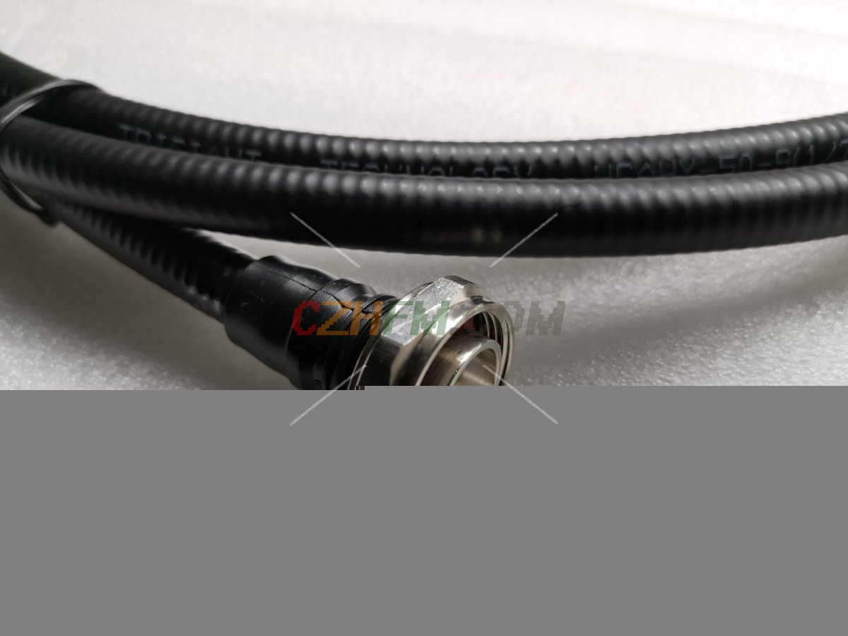 (image for) 3 meter DIN male to DIN male connector 50Ohm jumper 50-9 coaxial cable