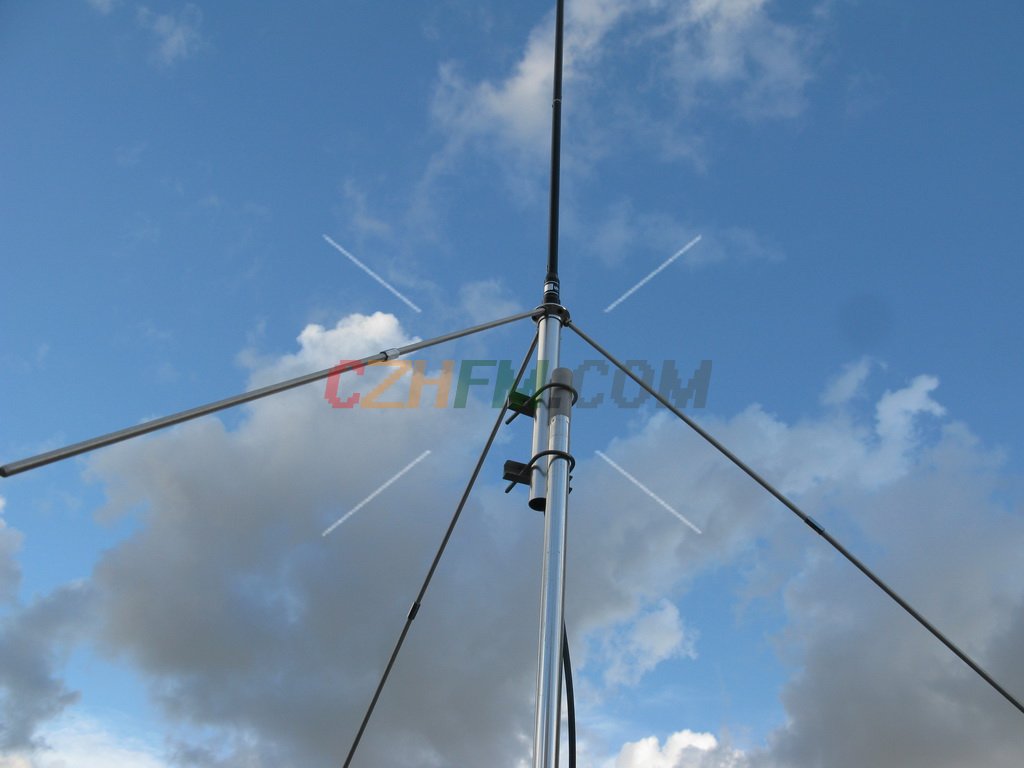 (imagen para) Cuarto de longitud de onda Nueva antena GP 87-108MHZ -50Watt con cable de 15 metros - Pinche Imagen para Cerrar