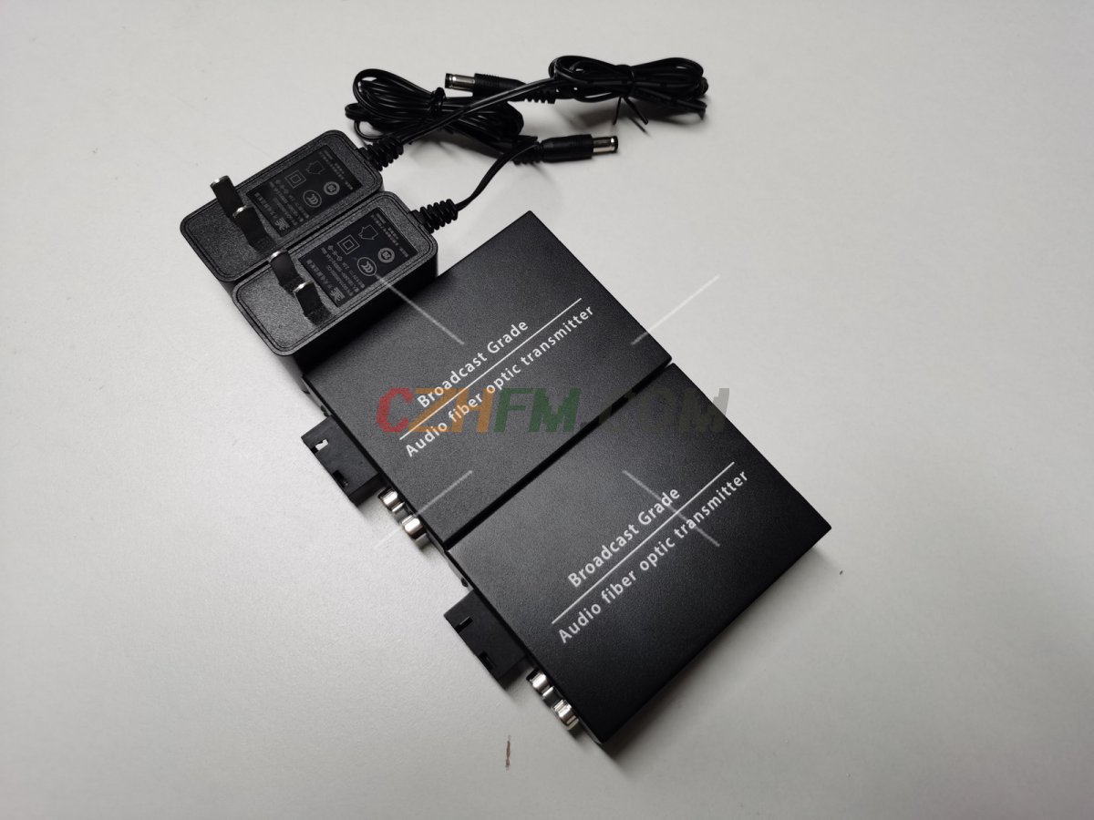 (image for) 2CH Audio over Fiber optic Converter,Broadcast RCA Extender to Fiber Singlmode up to 20Km(12.4mi), A set