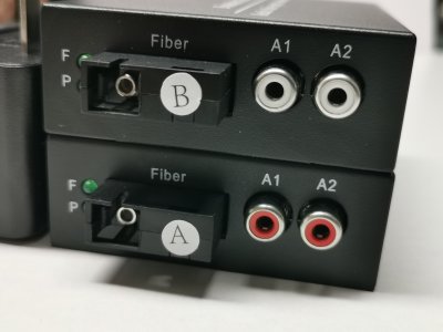 (image for) 2CH Audio over Fiber optic Converter,Broadcast RCA Extender to Fiber Singlmode up to 20Km(12.4mi), A set