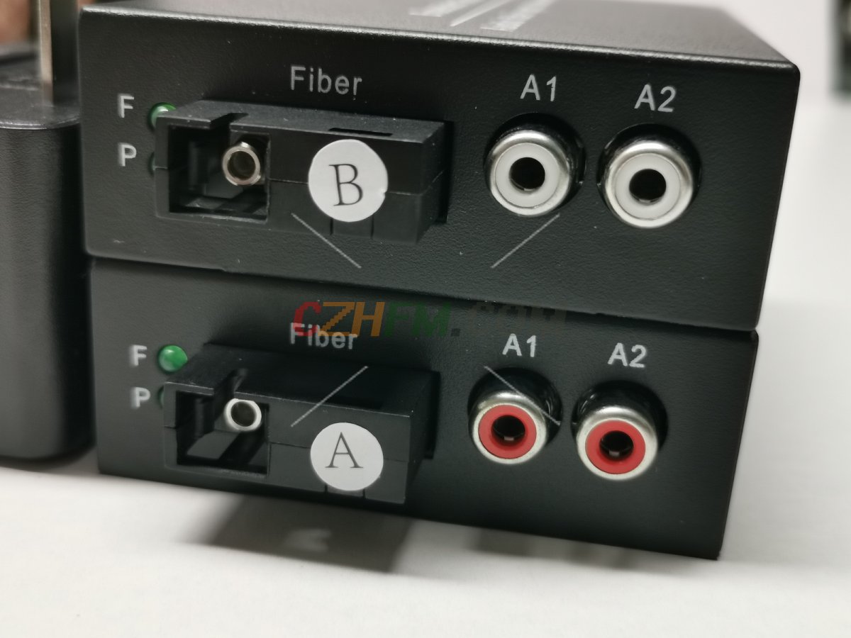 (image for) 2CH Audio over Fiber optic Converter,Broadcast RCA Extender to Fiber Singlmode up to 20Km(12.4mi), A set