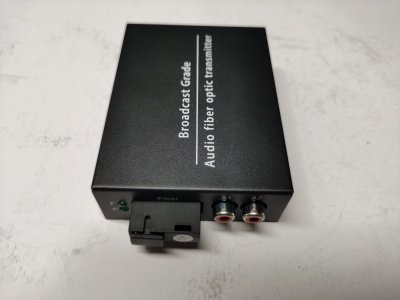 (image for) 2CH Audio over Fiber optic Converter,Broadcast RCA Extender to Fiber Singlmode up to 20Km(12.4mi), A set