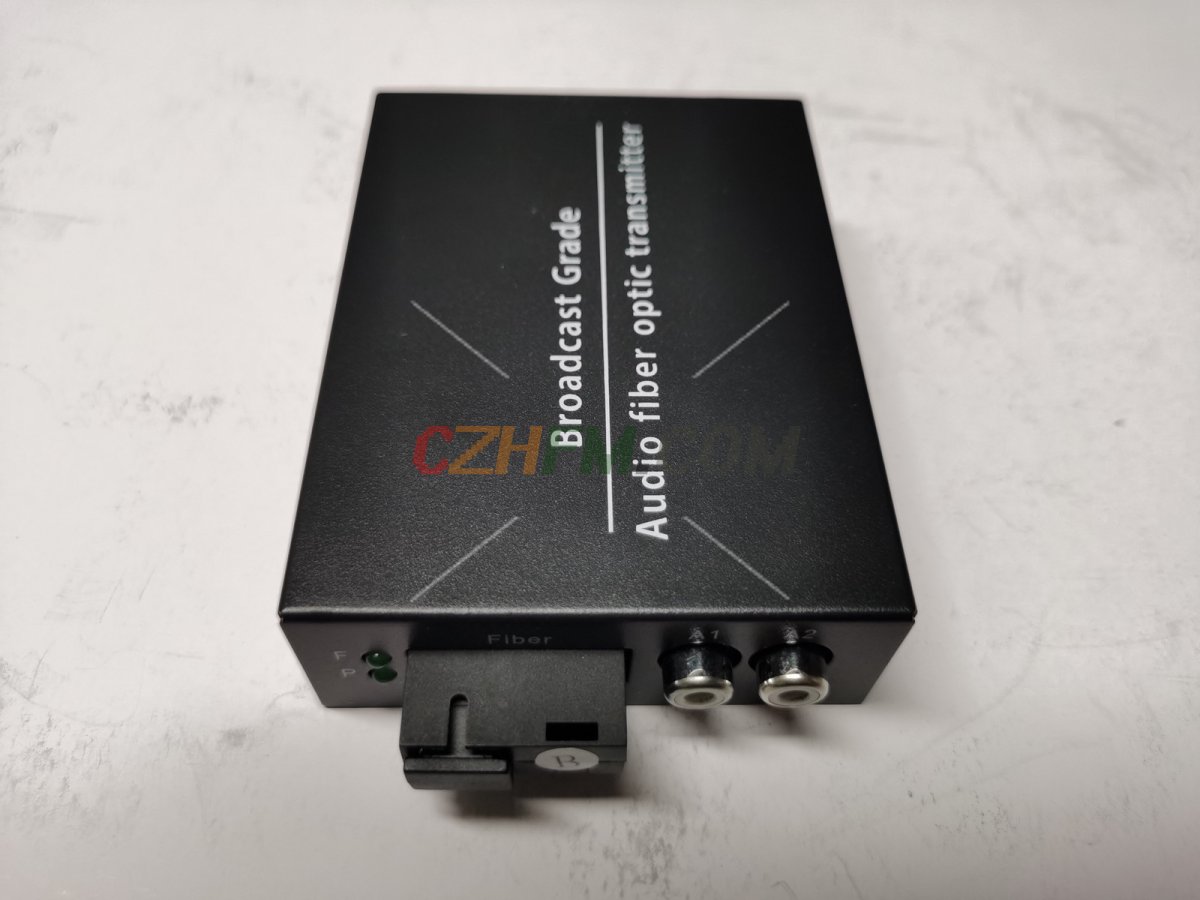 (image for) 2CH Audio over Fiber optic Converter,Broadcast RCA Extender to Fiber Singlmode up to 20Km(12.4mi), A set