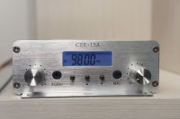 15 vatios Transmisor FM estéreo [CZE-15A] + fuente de alimentación + antena