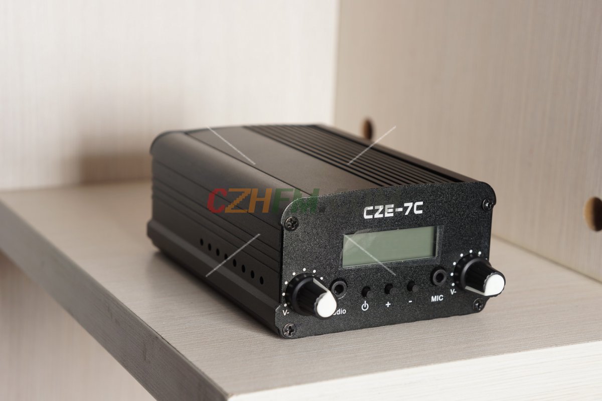 (image for) 7Watt Stereo FM Transmitter [CZE-7C] + Power Supply + Antenna - Click Image to Close