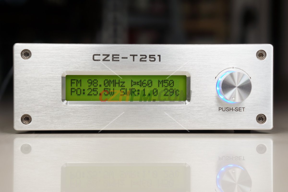(imagen para) 0-25Watt Professional FM Transmitter [CZH-T251] with Power supply, Antenna Kits - Pinche Imagen para Cerrar