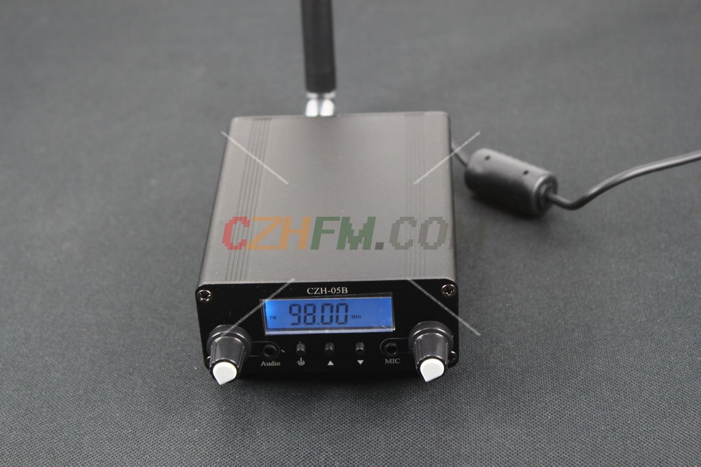(imagen para) 500mW 76-108Mhz Home FM TRANSMITTER (Black) [CZH-05B] - Pinche Imagen para Cerrar
