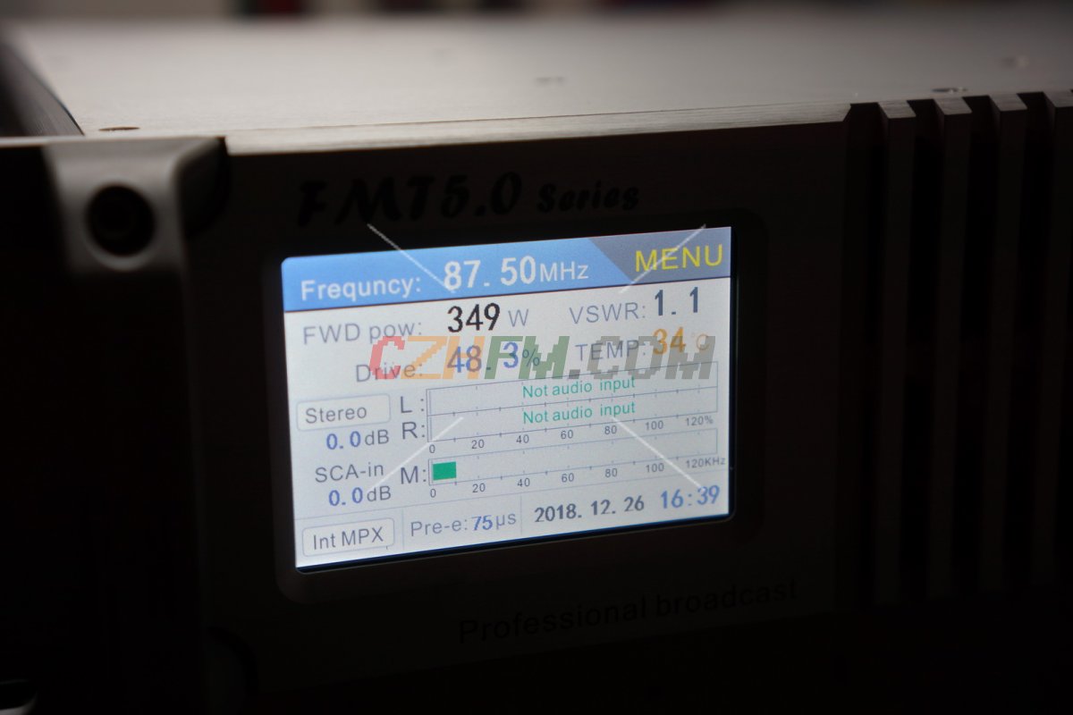 (imagen para) 1000W FM Radio Transmitter [FMT5.0-1000H] - Pinche Imagen para Cerrar