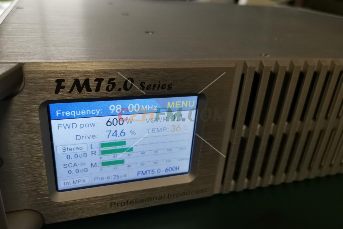 (imagen para) 600W FM Radio Transmitter [FMT5.0-600H] - Pinche Imagen para Cerrar